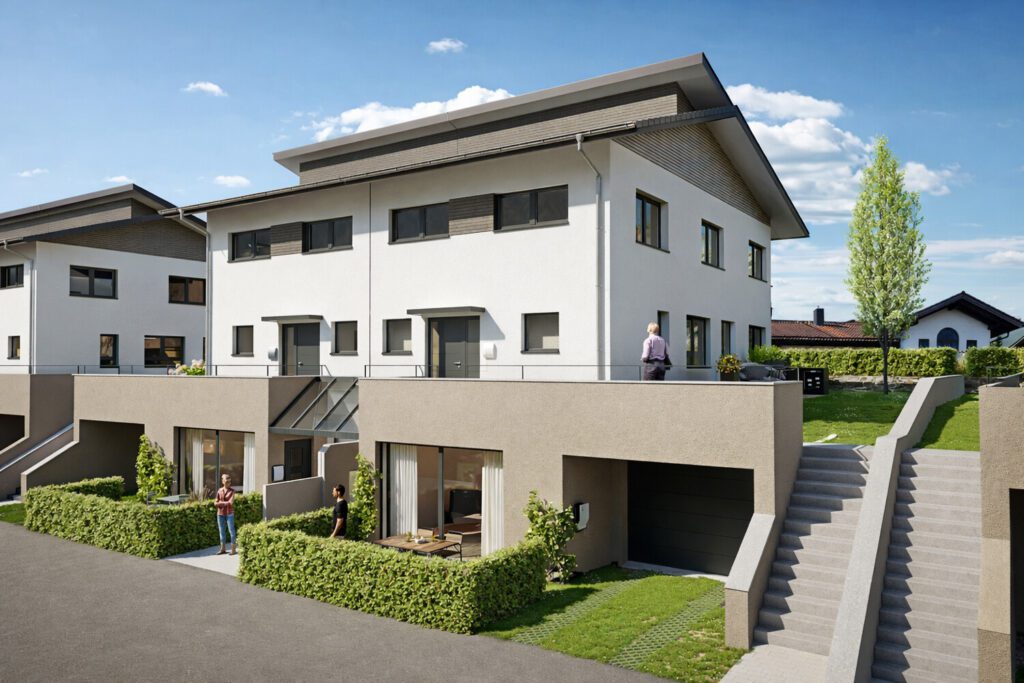 Beispiel - Nordansicht - Pultdach